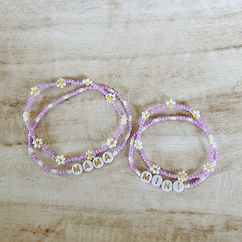 Daisy Mama & Mini Matching Bracelets