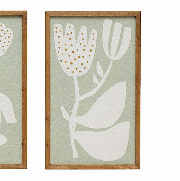 Wall Decor with Flowers