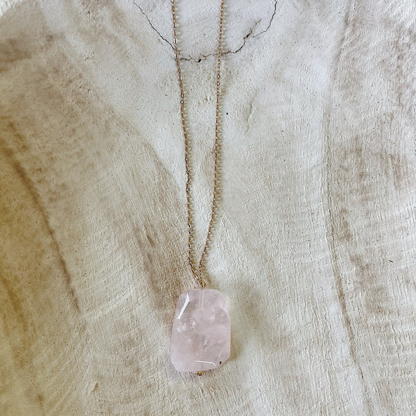 Natural Stone Pendant Necklace