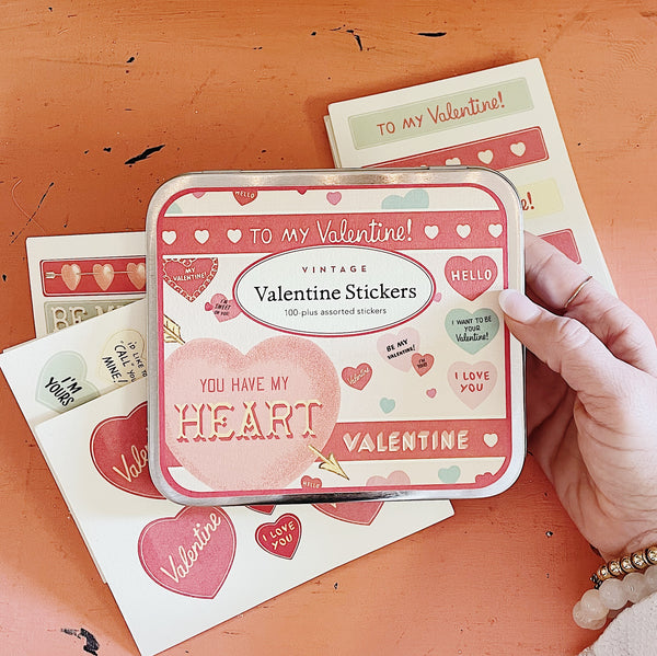 Vintage Valentine Stickers